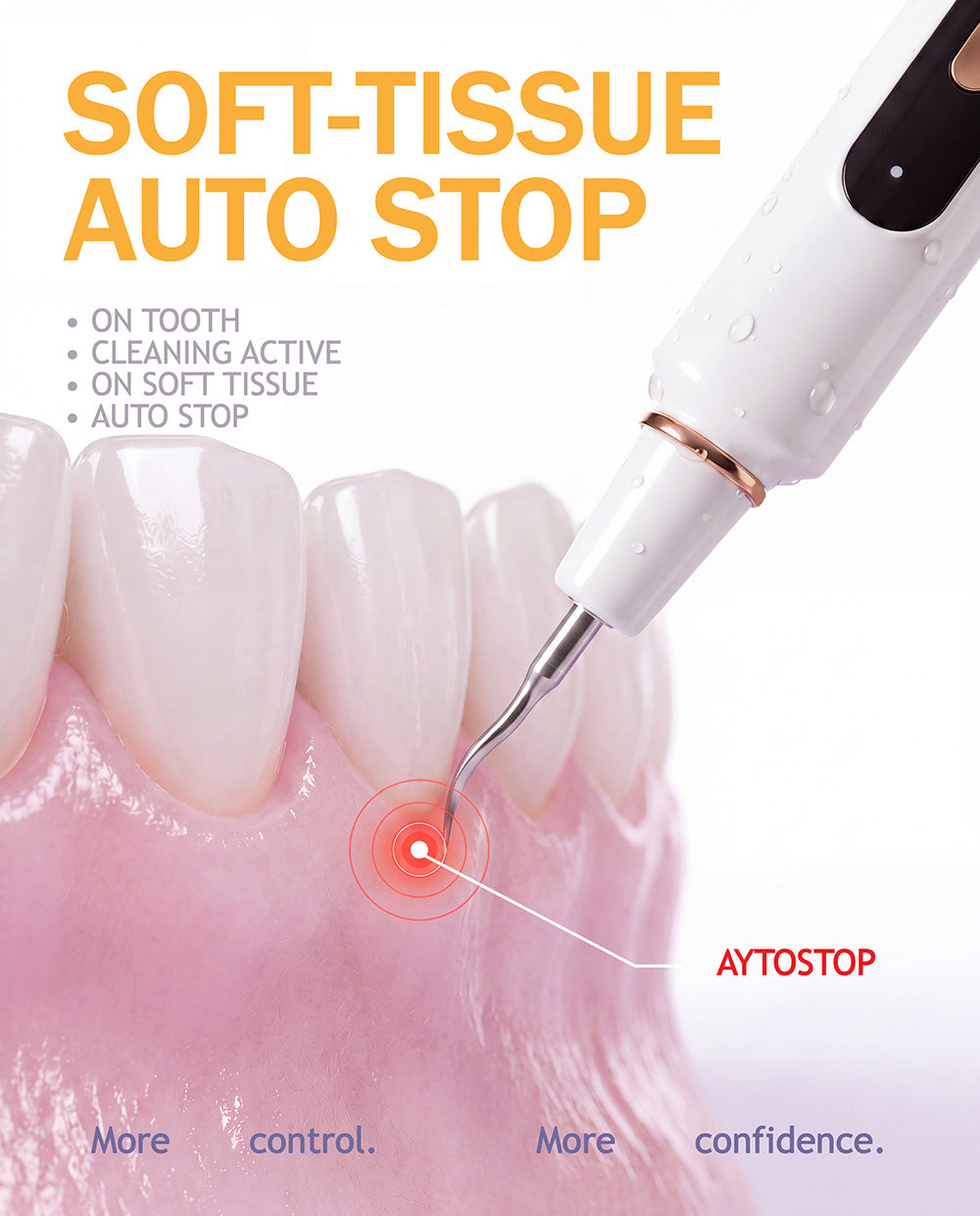 Ultrasonic Teeth Cleaner & Tongue Scraper Kit